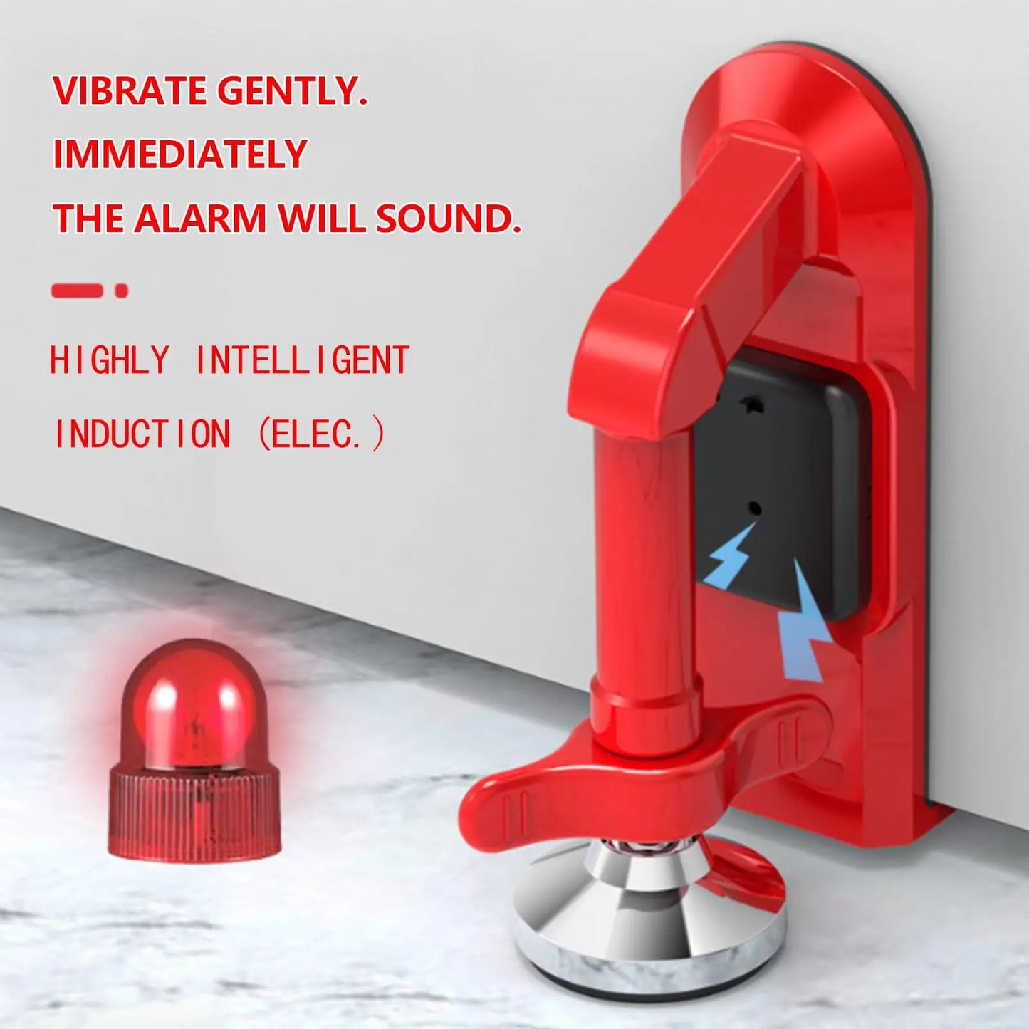 80 dB Door Stop Alarm – Portable Security for Home, Hotel, and Travel